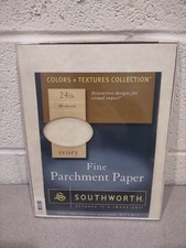 Southworth Colors + Textures Collection Fine Parchment Paper Ivory P984C picture