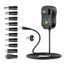 Basicvolt Universal Power Supply 5V 6V 7.5V 9V 12V 13.5V 15V 3A 2.5A AC Black  picture