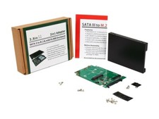 SYBA SY-ADA40093 M.2 & mSATA SSD Dual Connector to SATA III Interface Enclosure, picture