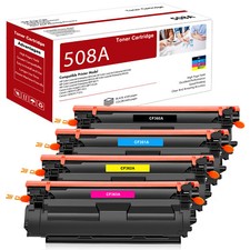 4x Toner CF360A 508A Black Color Set for HP Laserjet Enterprise M553x MFP M577c picture