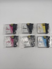 Compatible Brother LC61 Ink Cartridges Set 6 Pack Black Cyan Magenta Yellow picture
