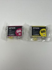 Epson 88 Ink Cartridges - Magenta TO883 & Yellow TO884 OEM Sealed New picture