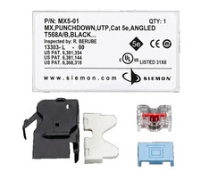 LOT 20 Siemon MX5-01 Cat5e Angled Punchdown UTP RJ45 Keystone Jack Black NEW picture