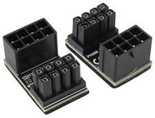 EZDIY-FAB GPU VGA PCIE 8 Pin U Turn 180 Degree Angle Connector Power Adapter Boa picture