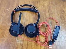 Plantronics Poly Blackwire USB C C5220 Wired Binaural USB Headset Only Tested picture