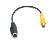 Video CARD Mini Din7 Standard to RCA Jack Adapter 7 Pin Composite picture