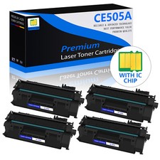 4PK CE505A 05A Toner Cartridge Compatible with HP LaserJet P2030 P2035 P2055dn picture