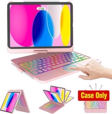 iPad 11-inch A16 2025 Case - 360° Swivel, 7 Color Backlit Keyboard Holder picture