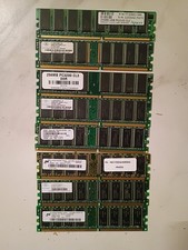 Lot of 8 Legacy Desktop RAM 256MB DDR1 Kingston Samsung etc picture