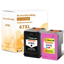 Refilled 67XL Ink Cartridge FOR HP DeskJet 1255 2722 Plus 4140 4152 4155 4158 picture
