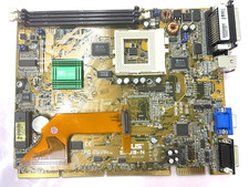 RARE VINTAGE ASUS SP98-N SIS 5598 PENTIUM MMX SOCKET 7 NLX MOBO VGA LAN MBMX48 picture