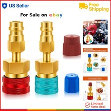 R1234yf Adapter Kit Brass High Low Side Converters for Car AC Recharge picture