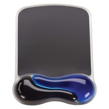 Kensington Duo Gel Mouse Pad with Wrist Rest, 9.6L x 7.6W inches, Blue picture