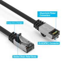 10 X 2'FT PREMIUM Shielded Ethernet Cable CAT-8 High Speed LAN Patch Network 26 picture