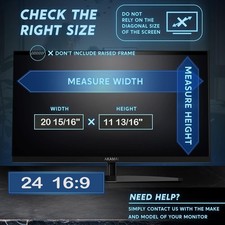 Removable 24 inch Anti-Glare Blue Light Screen Protector for 16:9 Monitors - 2 P picture