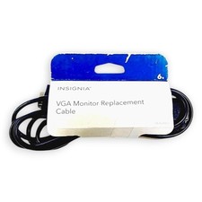 Insignia VGA Monitor Cable 6ft NS-PV06501 Computer Display Replacement Cord picture