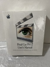 Vintage Apple Final Cut Pro two users manual brand new sealed picture