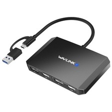 WAVLINK USB C to DisplayPort and HDMI Adapter Dual Monitor Hub Dual HDMI Dual DP picture