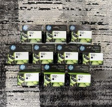 HP 932XL Black Ink Cartridge HP Officejet Lot Of 10 Mixed Dates picture