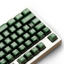 ULTRAEQUIP Emerald Jade Keycaps 142 Keys Double Shot PBT Keycaps RSA Profile,... picture