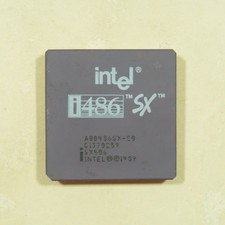 Intel i486 SX 20 Mhz Processor CPU SX406 A80486SX-20 PGA168 picture
