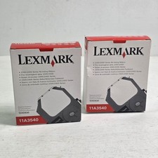 2 - Genuine Lexmark 11A3540 Replaces 1040930 Re-Inking Ribbon 2300 2400 New picture