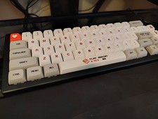 Custom K/B GMK67 Gateron Milky Yellow Switches | modded Zuoya, Blk (soft silent) picture
