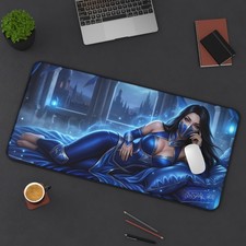 Kitana Mortal Kombat XXL Gaming Desk Mat Fighting Game Mouse Pad picture