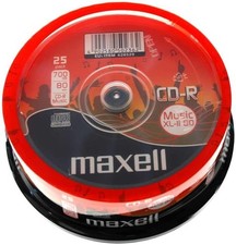 Maxell CD-R XLII 700MB 80min Blank CDs 25 Pack Spindle picture