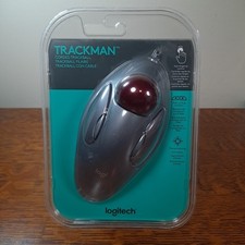 Logitech TRACKMAN Marble Corded Trackball Mouse T-BC21 Wired 910-000806 NEW picture