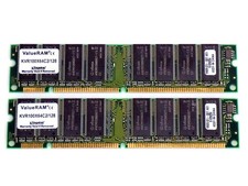 256MB (2x128MB) Kingston KVR100X64C2/128 SDRAM 100Mhz PC100 UDIMM RAM picture