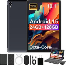 NEW 10.1 inch Android 15 Tablets HD Touchscreen Octa-Core 24+128GB Dual Camera picture