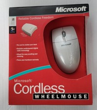 Vintage Microsoft Cordless Wheel Mouse  X05-43135 XB  - New picture