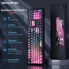 GK104 Pro Quantum Mech02-Rose Brown 8000mah Mechanical Keyboard picture