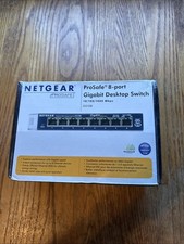 NetGear GS108 ProSafe 8-port Gigabit Switch v3 W/Adapter. New picture