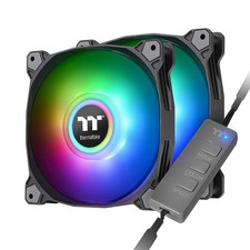 Thermaltake Pure Duo 120mm 16.8 Million RGB Color 5V ARGB Motherboard Sync 2 ... picture