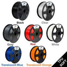 WYZworks Premium TPU SOFT 1.75mm 3D Printer Filament1kg/2.2lb MakerBot Monoprice picture
