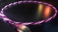 CANDY FLOW MOVING LIGHT led charger cable for iPhone 8 7 6 plus 5s MICRO USB B C picture