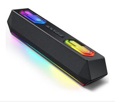 40W Bluetooth PC Speakers with RGB Lighting, HiFi Stereo Soundbar for Gaming & D picture