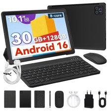 2026 10.1 inch Android 16 30GB RAM 128GB ROM Tablet IPS LCD Dual Camera WIFI BT picture