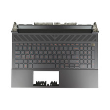 New Palmrest For Dell G15 5530 5531 5535 2023 Keyboard Red Backlit Case 00144H picture