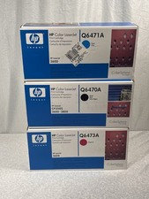 NEW Genuine HP 501A 502A 503A Toner Q6470A Q6471A Q6473A OEM Black Cyan Magenta picture