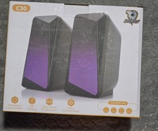 SOULION C30 Bluetooth Computer Speakers, USB Powered & 3.5 mm AUX PC Speakers picture