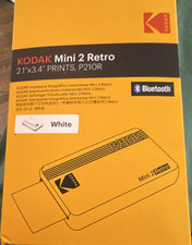 Kodak Mini 2 Retro Bluetooth Portable Dye-Sub Color Photo Printer P210R White picture