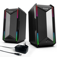 Computer Speakers for Music and Gaming, DC Adapter Powered Speakers for Desktop picture