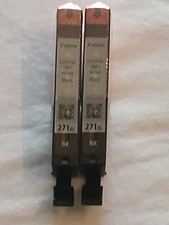 Lot of 2 Canon CLI-271XL BK Pixma Black Ink Cartridges Genuine CLI271XL 271XL picture