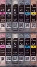12 Virgin Empty Genuine Canon CLI-42 Inkjet Cartridges 42 w/Chip NO CYN NO MAG picture