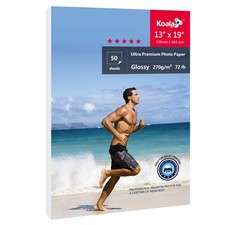 Koala Ultra Premium Glossy Photo Paper 13x19 Inch Water Resistant 50 PCS picture