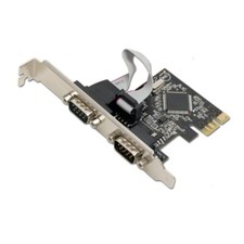 SYBA PCI-Express 2-Port DB9 RS232 Serial Card -  RoHS Model SD-PEX15022 picture