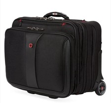 Swiss Gear Wenger Patriot II Black Business Case Roller Briefcase picture